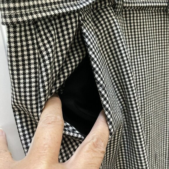 Lane Bryant NWT ‘The Lena’ Curvy Fit Houndstooth Belted Culotte Crop Pant-22 - Picture 3 of 12
